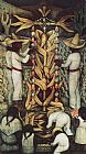 Diego Rivera Canvas Paintings - Corn Festival, (La Fiesta del Maiz)